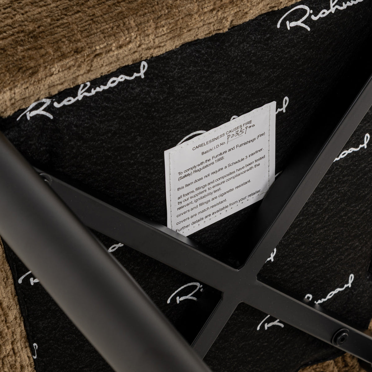 Richmond Interiors Dining Bar stool Taylor brandy fusion fire retardant House of Isabella UK