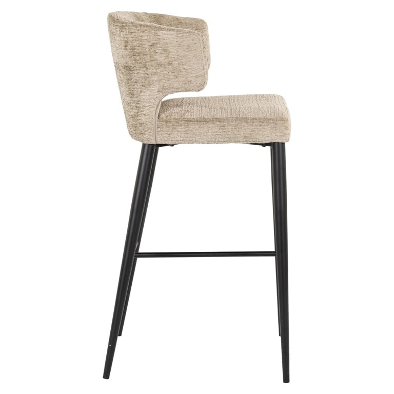 Richmond Interiors Dining Bar stool Taylor desert fusion fire retardant (FR-Fusion 109 desert) House of Isabella UK