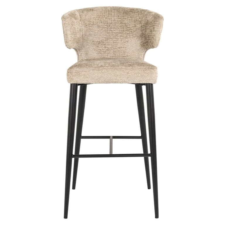 Richmond Interiors Dining Bar stool Taylor desert fusion fire retardant (FR-Fusion 109 desert) House of Isabella UK