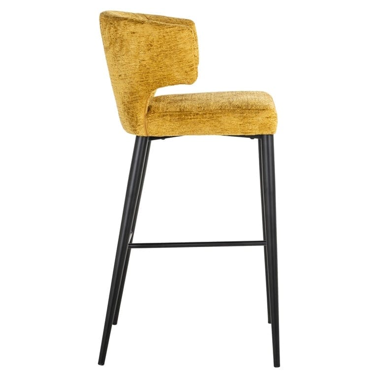 Richmond Interiors Dining Bar stool Taylor mustard fusion (Fusion mustard 06) House of Isabella UK