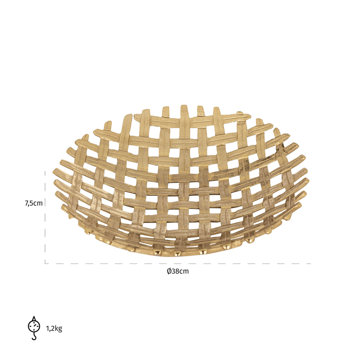 Richmond Interiors Dining Bowl Barry gold House of Isabella UK