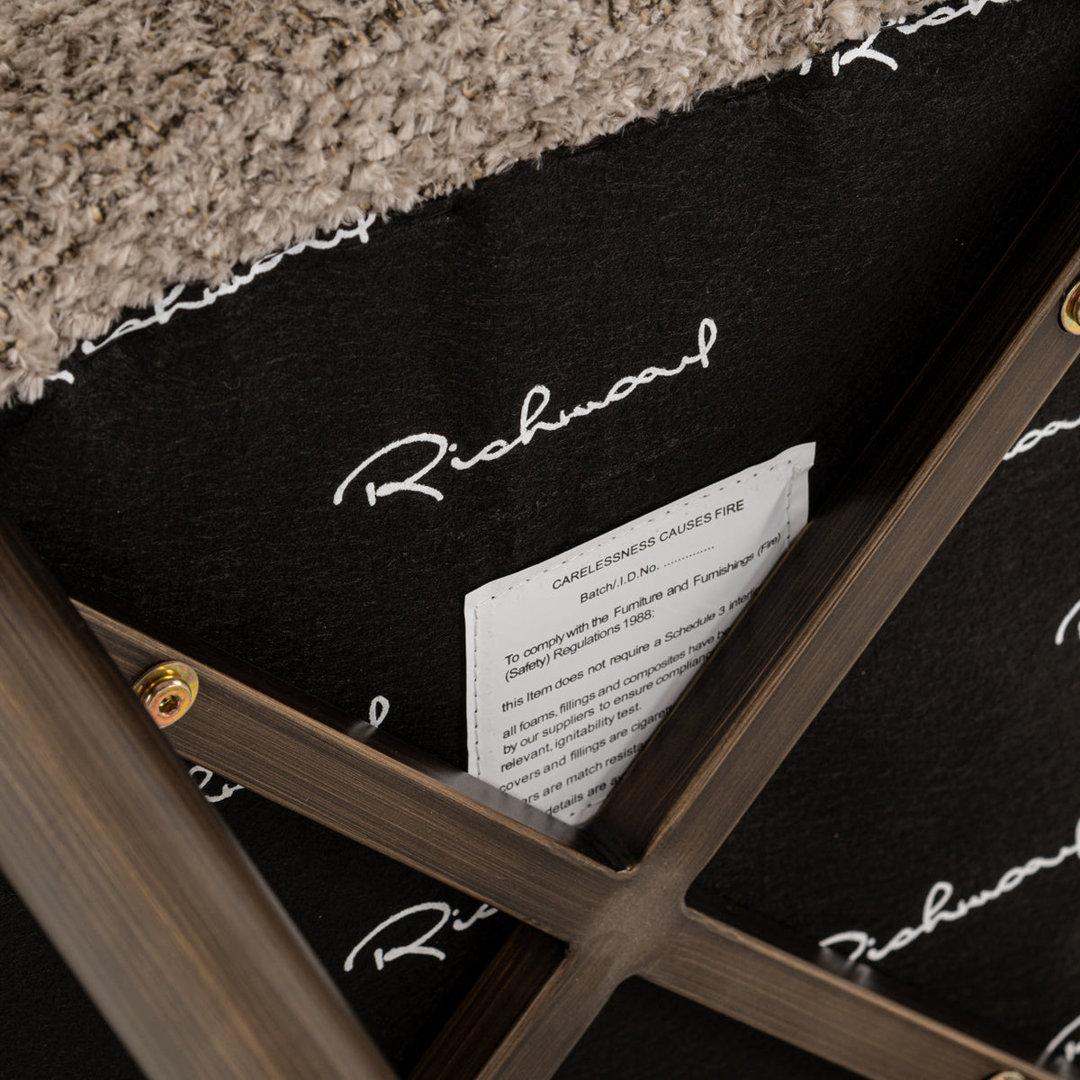 Richmond Interiors Dining Counter stool Delphine lovely nature fire retardant House of Isabella UK