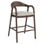 Richmond Interiors Dining Counter stool Mihara mocca fancy fire retardant House of Isabella UK
