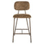 Richmond Interiors Dining Counter stool Xenia brandy fusion fire retardant (Set of 2) House of Isabella UK