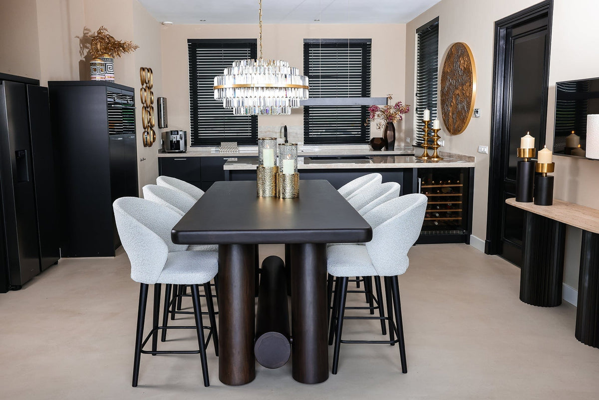 Richmond Interiors Dining Counter table Menara 219 (Brown) House of Isabella UK