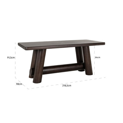 Richmond Interiors Dining Counter table Menara 219 (Brown) House of Isabella UK