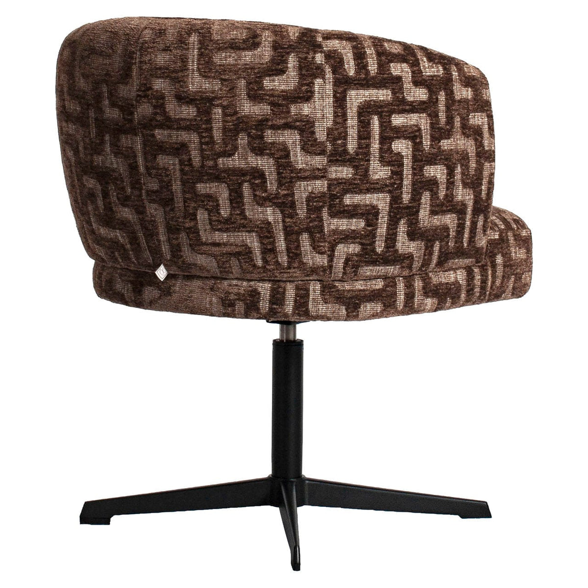 Richmond Interiors Dining Dining chair Dinan brown labyrinth fire retardant House of Isabella UK