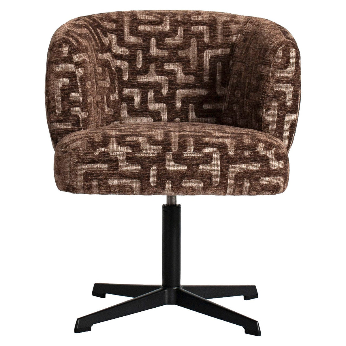 Richmond Interiors Dining Dining chair Dinan brown labyrinth fire retardant House of Isabella UK