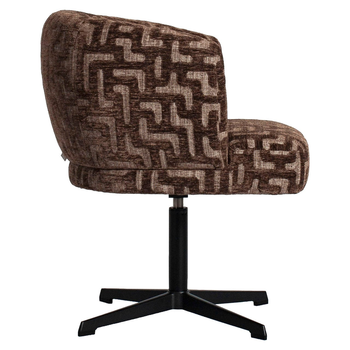 Richmond Interiors Dining Dining chair Dinan brown labyrinth fire retardant House of Isabella UK