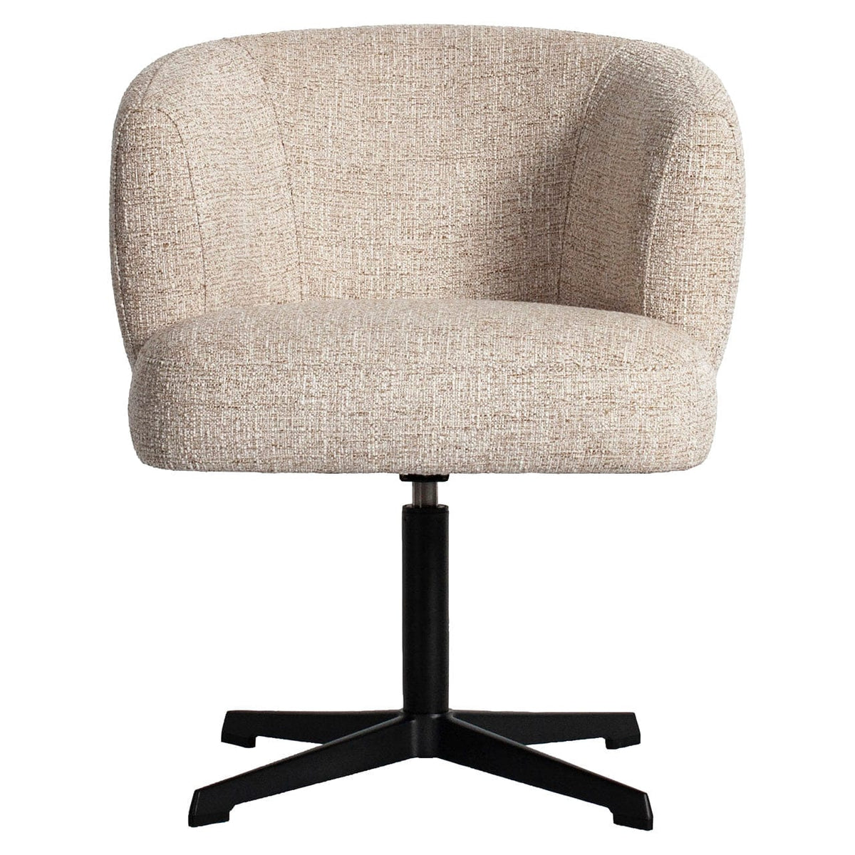 Richmond Interiors Dining Dining chair Dinan cream tweed fire retardant - swivel House of Isabella UK