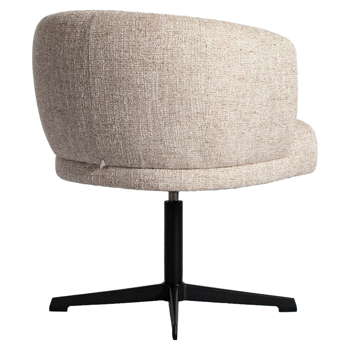 Richmond Interiors Dining Dining chair Dinan cream tweed fire retardant - swivel House of Isabella UK