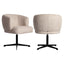 Richmond Interiors Dining Dining chair Dinan cream tweed fire retardant - swivel House of Isabella UK