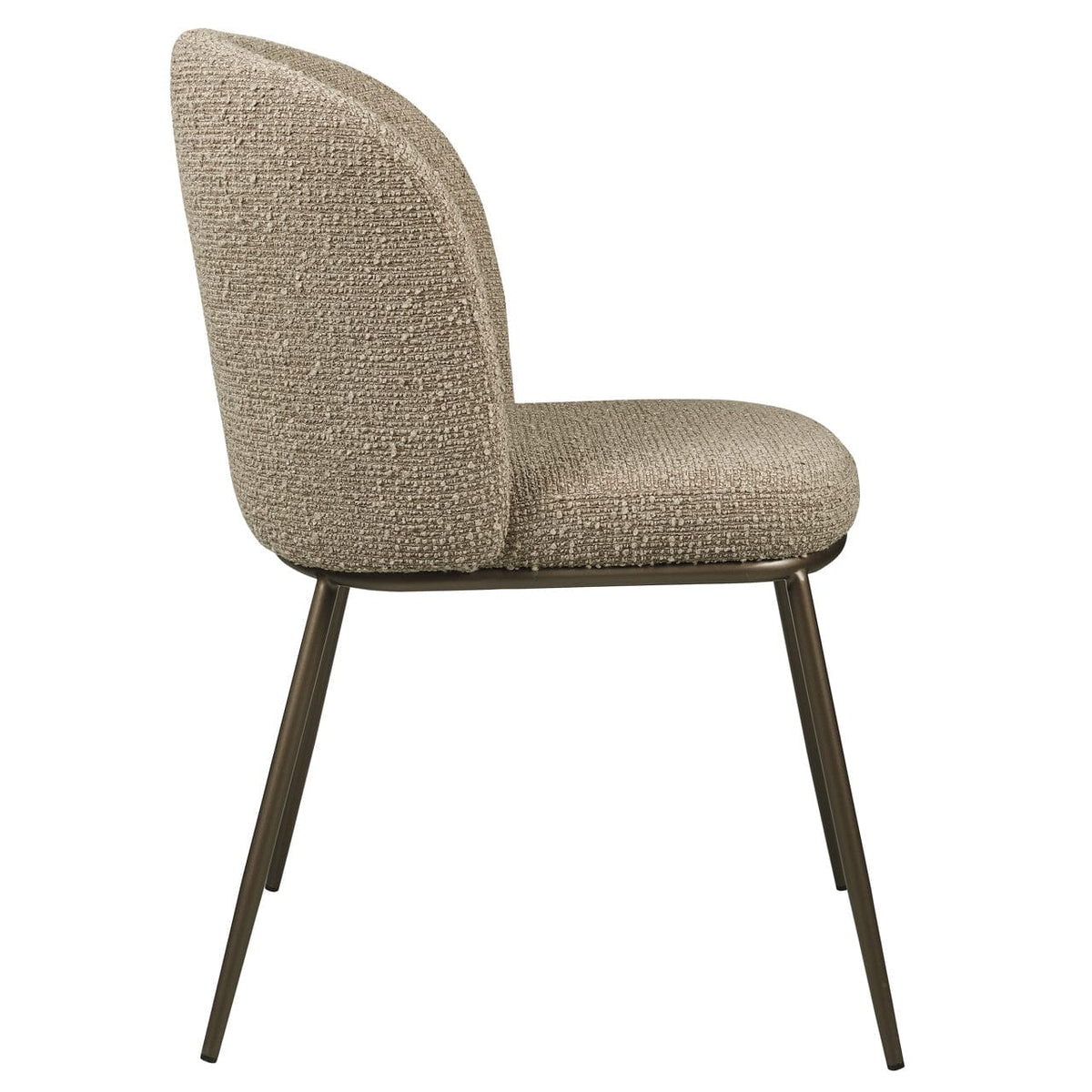 Richmond Interiors Dining Dining chair Elvi mocca chunky fire retardant (Set of 2) House of Isabella UK