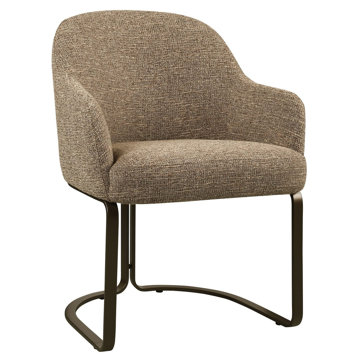 Richmond Interiors Dining Dining chair Hadley brown tweed fire retardant House of Isabella UK