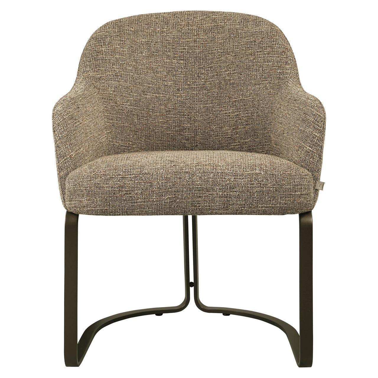 Dining chair Hadley brown tweed fire retardant | House of Isabella UK