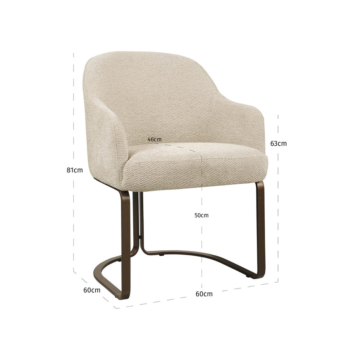 Richmond Interiors Dining Dining chair Hadley natural boldweave fire retardant House of Isabella UK