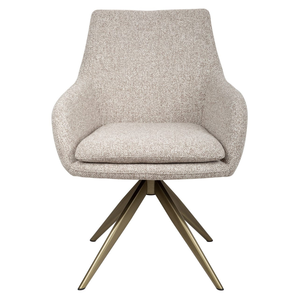 Richmond Interiors Dining Dining chair Lisonne cayenne brown swivel fire retardant House of Isabella UK