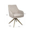 Richmond Interiors Dining Dining chair Lisonne cayenne brown swivel fire retardant House of Isabella UK