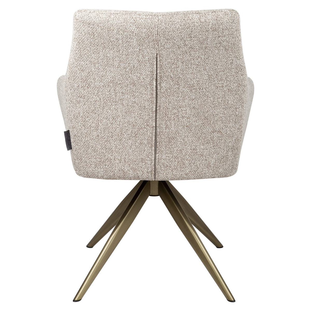 Richmond Interiors Dining Dining chair Lisonne cayenne brown swivel fire retardant House of Isabella UK