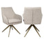 Richmond Interiors Dining Dining chair Lisonne cayenne brown swivel fire retardant House of Isabella UK