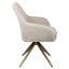 Richmond Interiors Dining Dining chair Lisonne cayenne brown swivel fire retardant House of Isabella UK