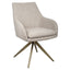 Richmond Interiors Dining Dining chair Lisonne cayenne brown swivel fire retardant House of Isabella UK
