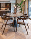 Richmond Interiors Dining Dining chair Mihara mocca fancy fire retardant House of Isabella UK