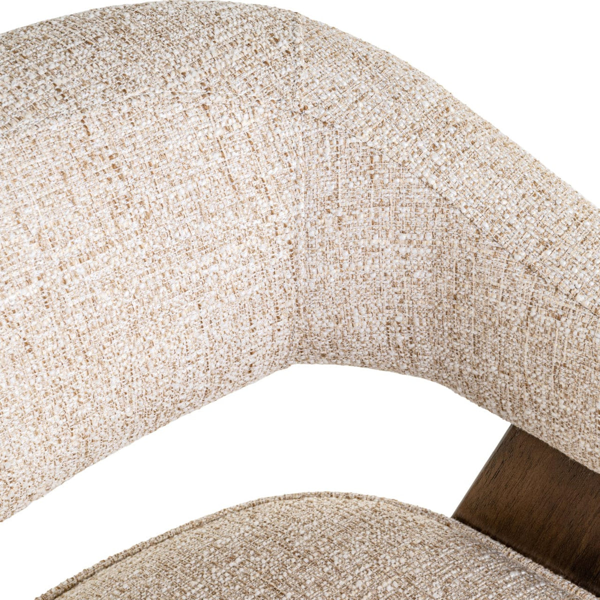 Richmond Interiors Dining Dining chair Mori cream tweed fire retardant House of Isabella UK