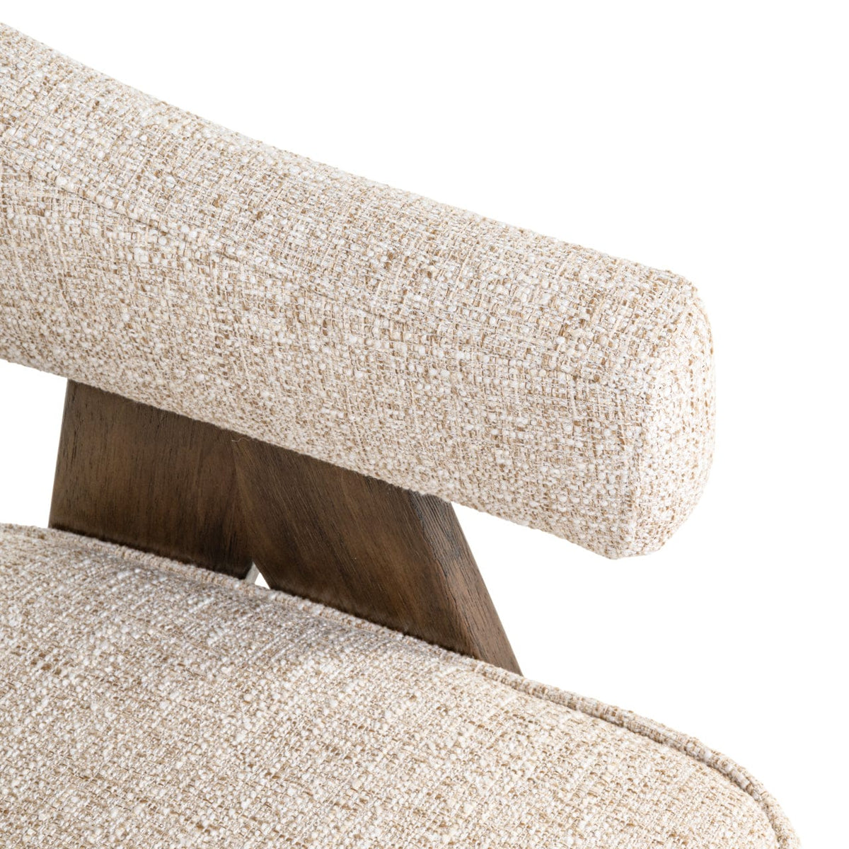 Richmond Interiors Dining Dining chair Mori cream tweed fire retardant House of Isabella UK