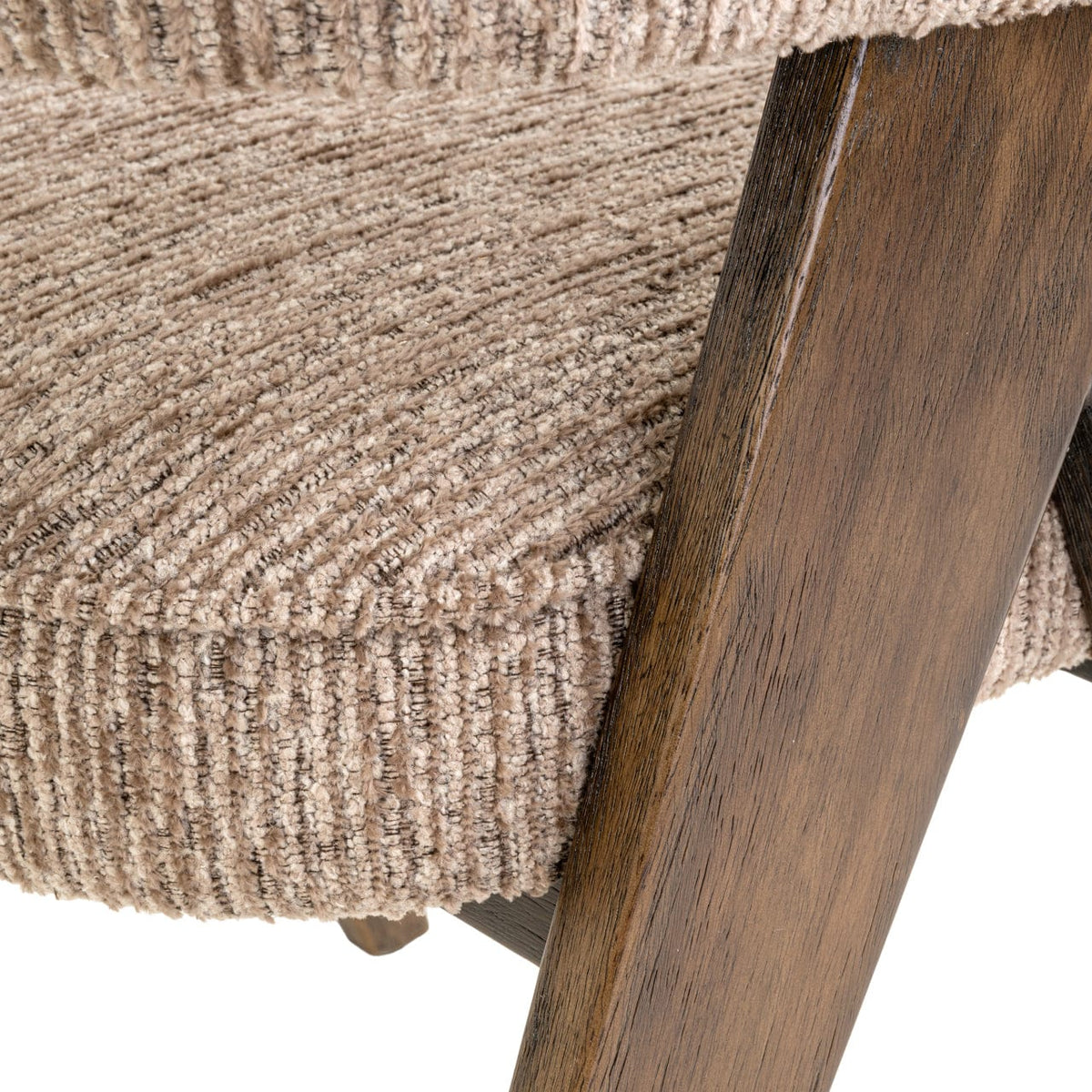 Richmond Interiors Dining Dining chair Mori mocca linear fire retardant House of Isabella UK