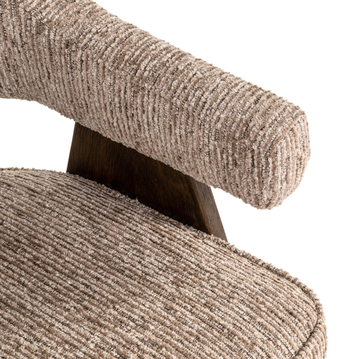 Richmond Interiors Dining Dining chair Mori mocca linear fire retardant House of Isabella UK