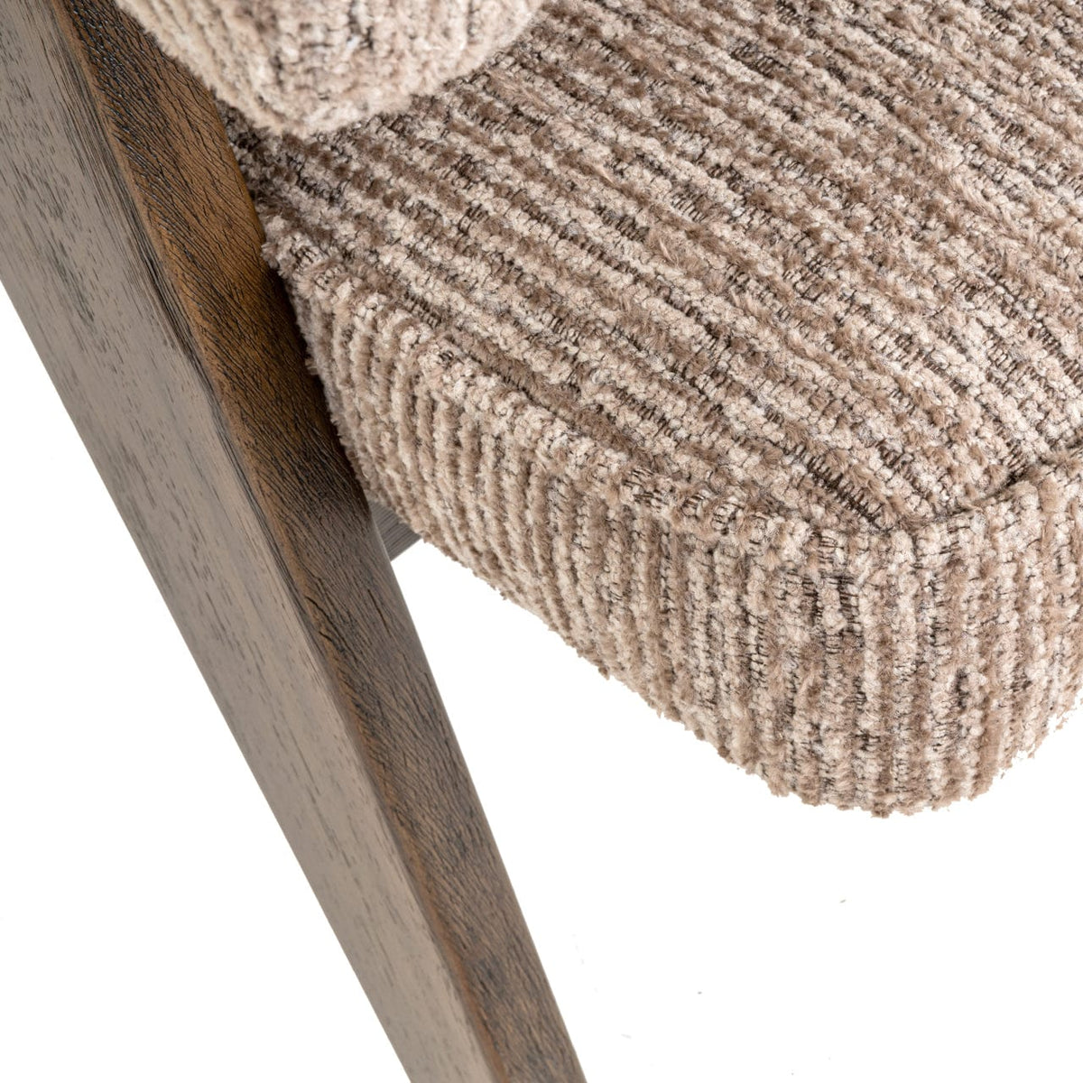 Richmond Interiors Dining Dining chair Mori mocca linear fire retardant House of Isabella UK
