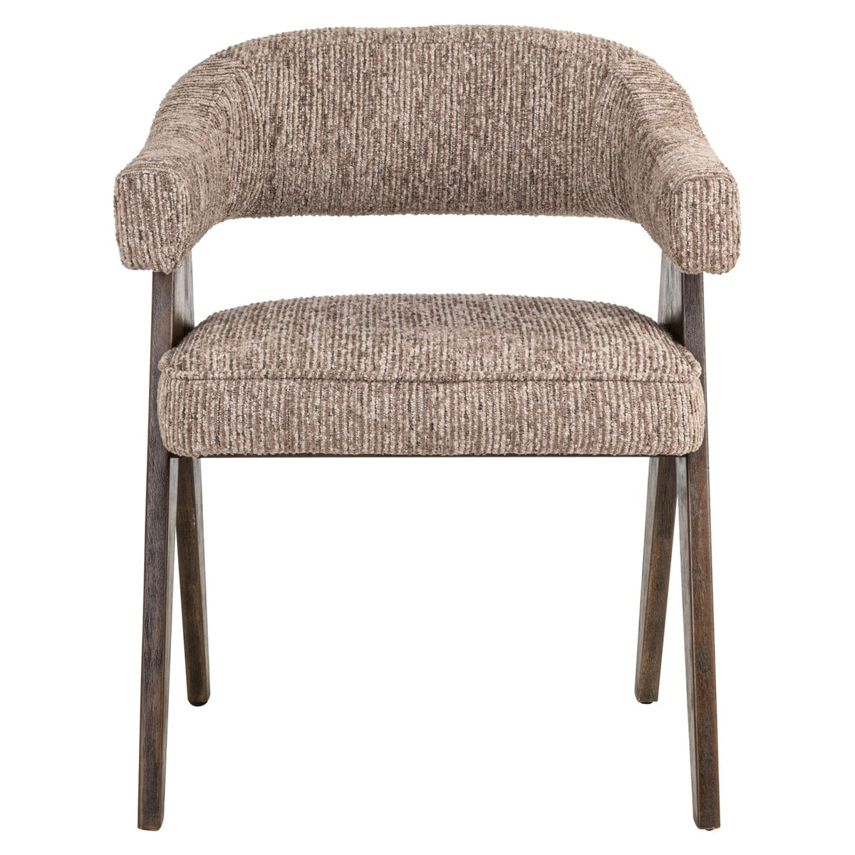 Richmond Interiors Dining Dining chair Mori mocca linear fire retardant House of Isabella UK