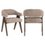 Richmond Interiors Dining Dining chair Mori mocca linear fire retardant House of Isabella UK