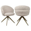 Richmond Interiors Dining Dining chair Zendaya cayenne brown swivel fire retardant House of Isabella UK
