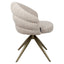 Richmond Interiors Dining Dining chair Zendaya cayenne brown swivel fire retardant House of Isabella UK