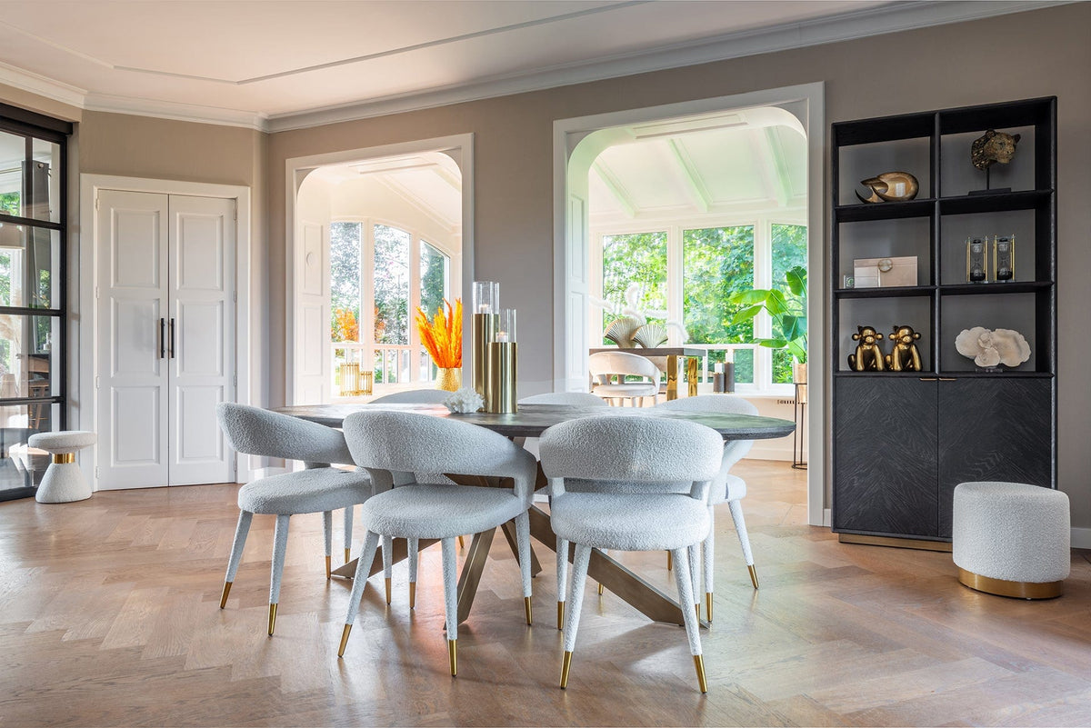 Richmond Interiors Dining Dining table Blackbone brass Oval 230 House of Isabella UK