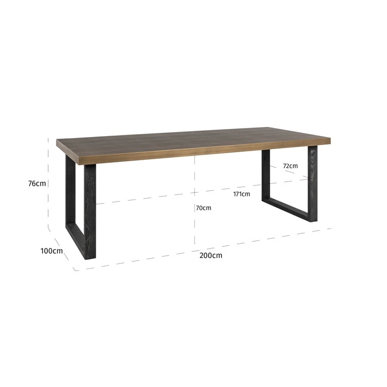 Richmond Interiors Dining Dining table Bloomville 200 incl. glass House of Isabella UK