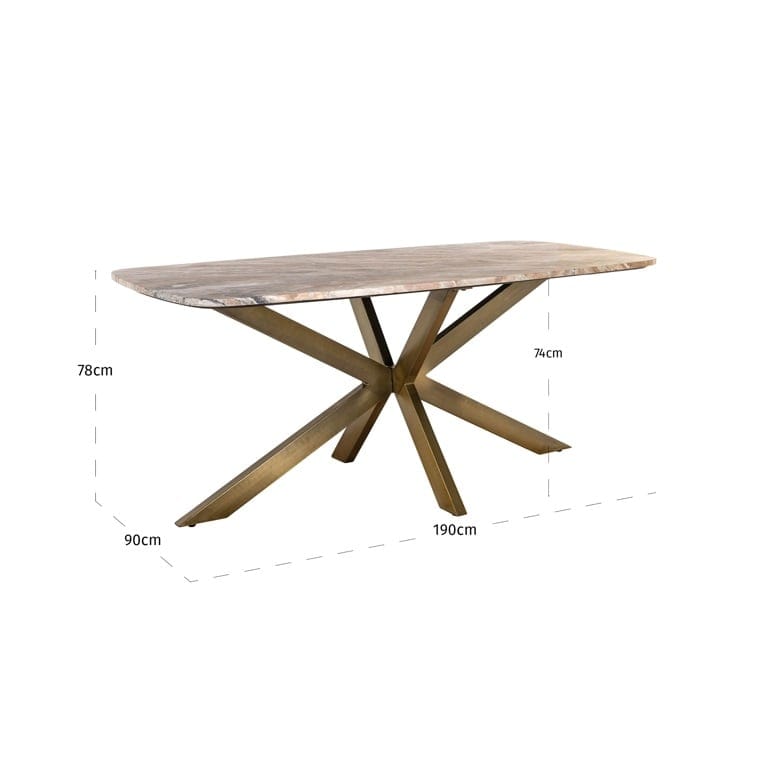 Richmond Interiors Dining Dining table Bottega 190 danish oval (White) House of Isabella UK