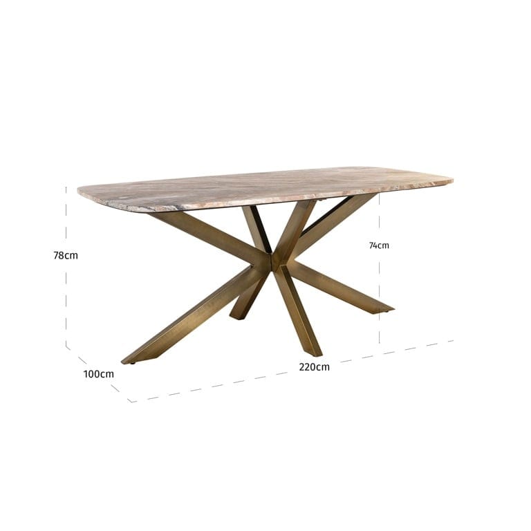 Richmond Interiors Dining Dining table Bottega 220 danish oval (White) House of Isabella UK
