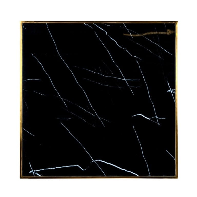 Dining table Can Roca square black 70x70 (Gold).