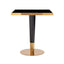 Dining table Can Roca square black 70x70 (Gold).