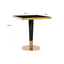 Dining table Can Roca square black 70x70 (Gold).