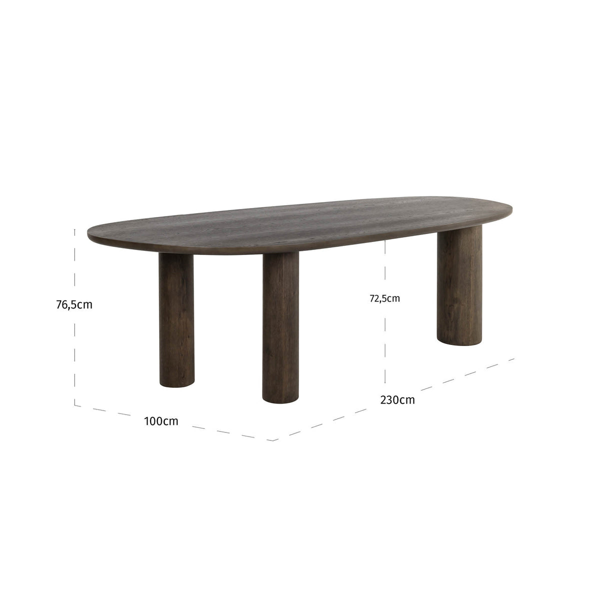 Richmond Interiors Dining Dining table Ellington brown 230 House of Isabella UK