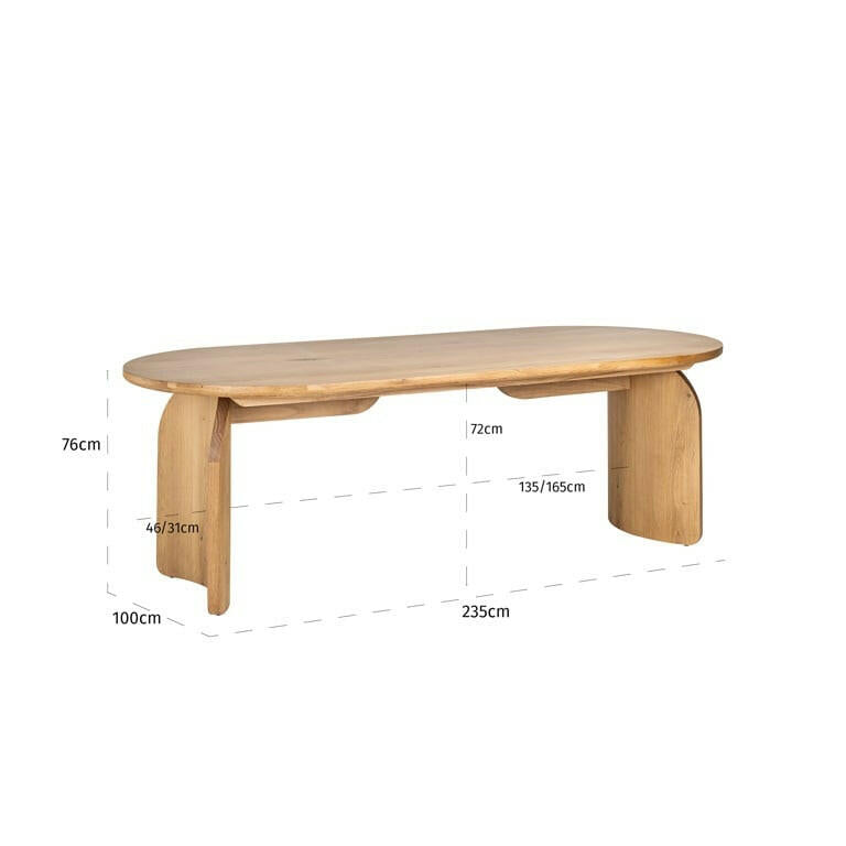 Dining Table Fairmont Natural 235 (Naturel).