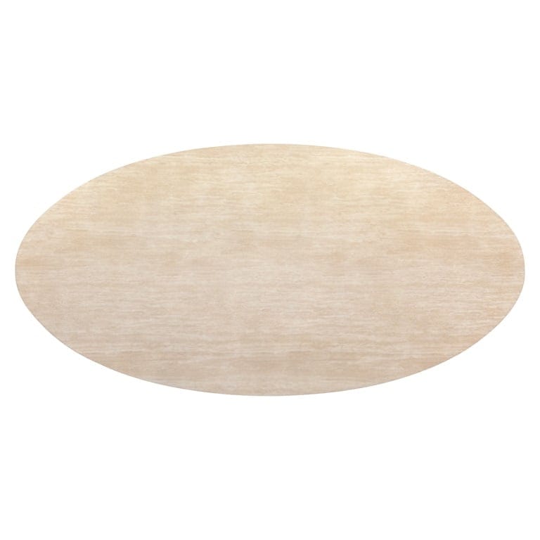 Dining table Fictus faux travertine (Beige).
