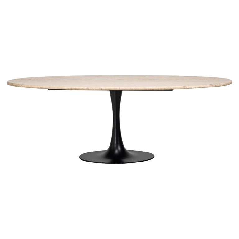 Richmond Interiors Dining Dining table Hampton oval 230 (Black) House of Isabella UK