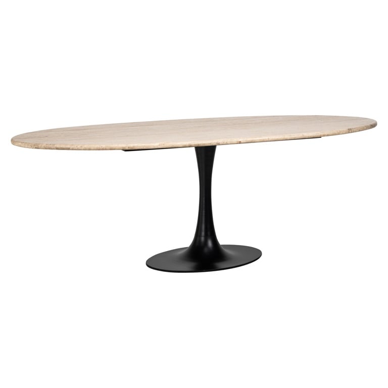 Richmond Interiors Dining Dining table Hampton oval 230 (Black) House of Isabella UK