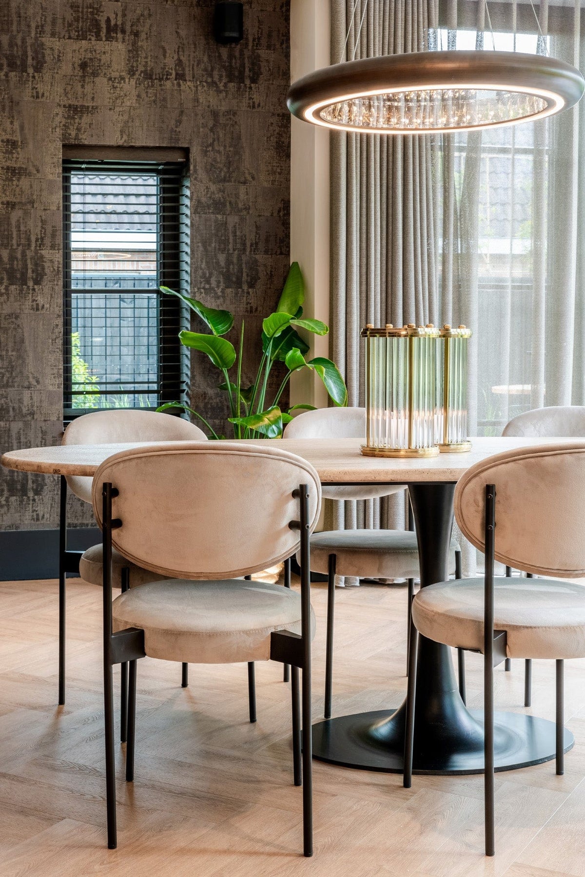 Richmond Interiors Dining Dining table Hampton oval 230 (Black) House of Isabella UK