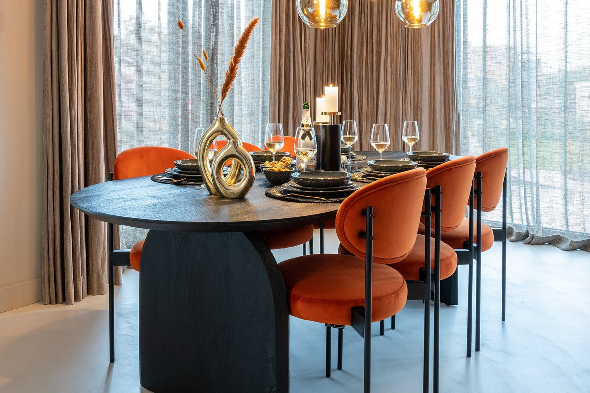 Richmond Interiors Dining Dining table Hudson 200 (Black) House of Isabella UK